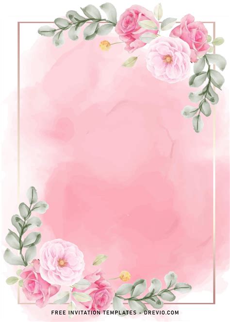 pink invitation background